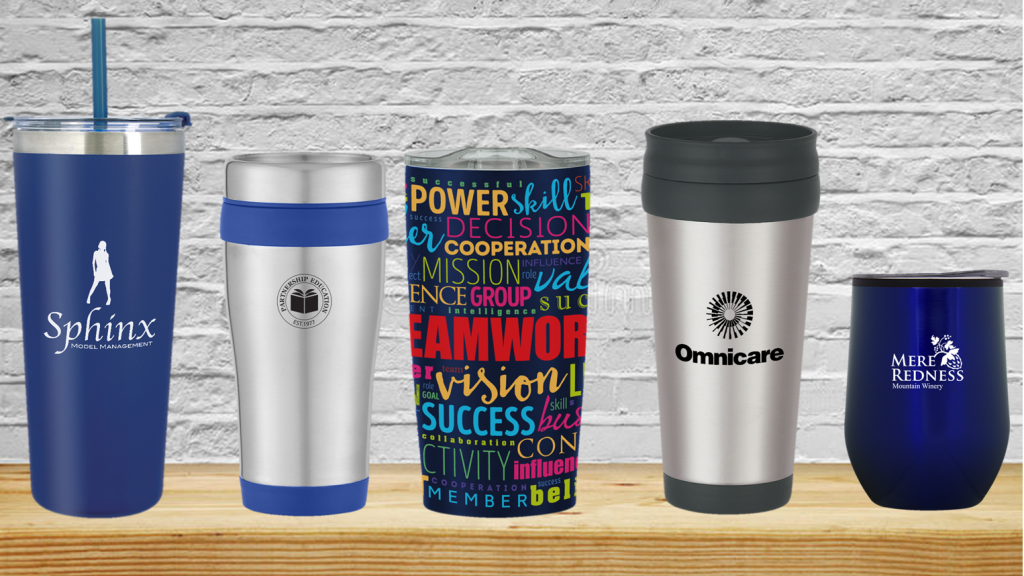 Custom Double-Wall Insulated Tumblers with Auto Sip Lid (16 Oz.), Drinkware & Barware